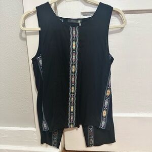 Black swing back tank